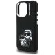 6. Karl Lagerfeld Silicone Karl&Choupette Sketch MagSafe Case for iPhone 16 Pro - Black