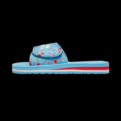 4. Kubota Velcro flaps multicolor floral blue K25SS-100-001-14-1