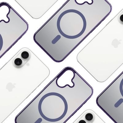 3. 3mk Frosty MagCase for iPhone 17 - purple