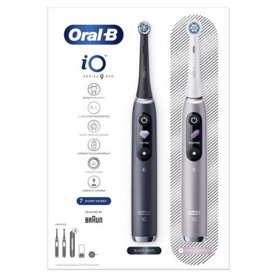 3. Oral-B iO 80363731 Electric Toothbrush Adult Rotating-Pulsating Toothbrush Black, Silver