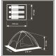 35. 3-PERSON AUTOMATIC TENT 2IN1 HOLIDAY 210x180x140CM