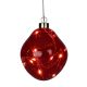 19. GLASS BALL MATRIX DROP LED 10CM RED