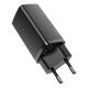 3. Baseus GaN2 Lite fast charger 65W USB / USB Type C Quick Charge 3.0 Power Delivery (gallium nitride) black (CCGAN2L-B01)