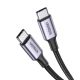 2. Ugreen US316 USB-C / USB-C Cable 480Mb/s 5A 0.5m - Gray