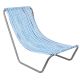 19. FOLDABLE GARDEN AND BEACH CHAIR AND BLUE LINES BAG