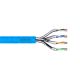 DIGITUS installation cable cat.6A, U/FTP, Dca, AWG 23/1, LSOH, 500m, blue, reel