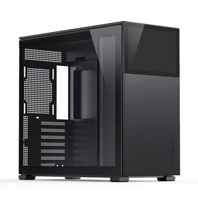 43. Jonsbo D41 Screen ATX Case, Tempered Glass - Black