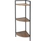 2. METAL CORNER SHELVING UNIT 3 SHELVES 23.5x23.5x76CM
