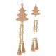 DECORATIVE PENDANT BOHO ECO NATURE WOODEN CHRISTMAS TREE
