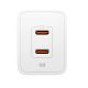 2. Spigen Essential EE472EU 2-port USC-C 47W wall charger - white
