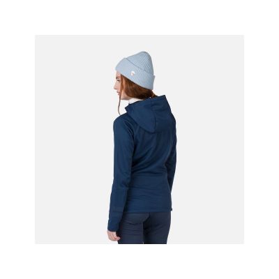 4. Rossignol W Softshell Hoodie Jkt Navy Blue Jacket