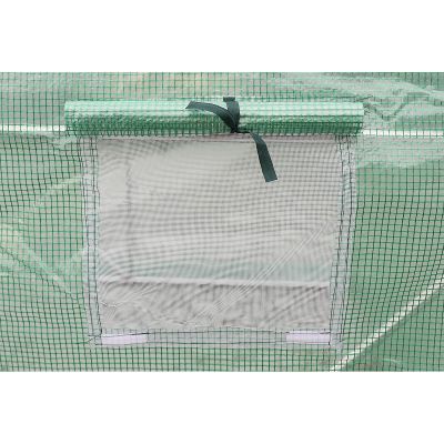 9. GREENHOUSE GARDEN TUNNEL 200x200x200CM PE GREEN STEEL STRUCTURE