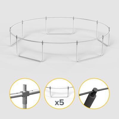 11. REBEL ACTIVE TRAMPOLINE PRO 15FT/457CM, NET, LADDER RBA-8005