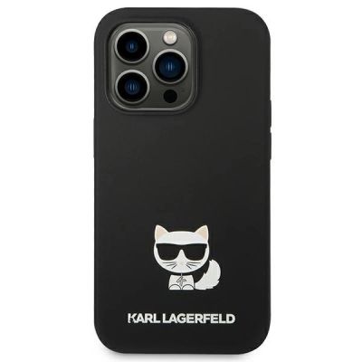 3. Karl Lagerfeld KLHCP14LSLCTBK iPhone 14 Pro 6.1 "hardcase black / black Silicone Choupette Body