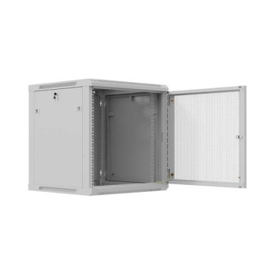 6. LANBERG 19" 12U 600X600 GREY WALL-MOUNTED RACK CABINET WITH PERFORATED DOORS (FLAT PACK)