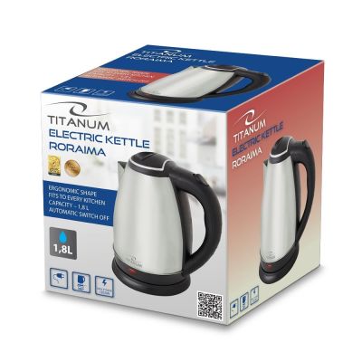 17. TITANUM ELECTRIC KETTLE RORAIMA 1.8 L INOX TKK102X