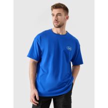 Men's oversize printed T-shirt 4F 4FRSS24TTSHM2535-36S