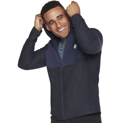 3. Skechers Ultra Go Lite Full Zip Hoodie MJA268-NVY Navy Blue M