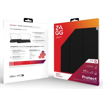 5. ZAGG Crystal Palace Folio case for iPad Pro 13" M4 (clear)