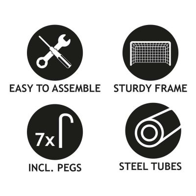 6. FOOTBALL GOAL WITH NET 300x205x120CM DUNLOP