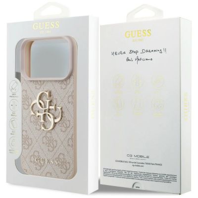 8. Guess 4G Big Logo Case for iPhone 17 Pro / 18 Pro - Pink