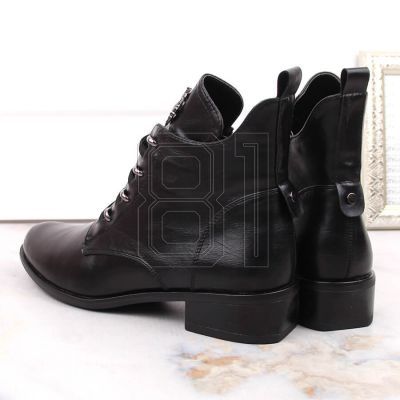 14. Insulated flat-heeled ankle boots Jezzi W JEZ412A, black