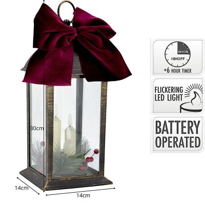 5. LANTERN ADVENT LANTERN LED 30CM 3 CANDLES