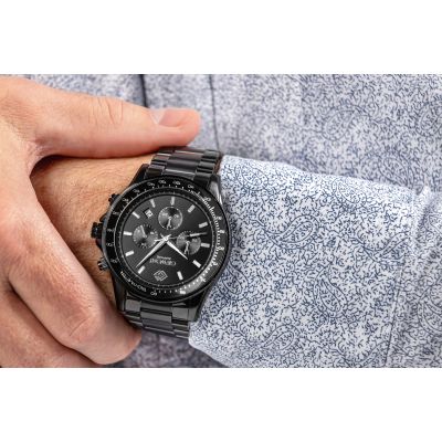 3. Men's Watch Giewont Chronograph Sapphire Black GW3520-B1