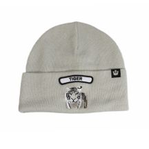 Goorin Bros. Soft Rock Tiger Beanie Silver Wool Winter Hat - 107-1798-SIL
