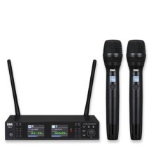 DNA XMIC 2 - Dual wireless set 2x handheld microphone + receiver, UHF band 518-542 MHz