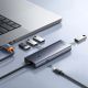 6. Baseus UltraJoy Series USB-A hub 4xUSB-A 3.0 1xUSB-C 5V 50cm - gray