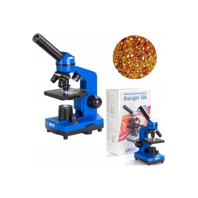 2. Delta Optical BioLight 100 microscope (blue)