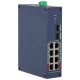 Dahua Technology CHS4210-8GT-110 Managed Network Switch L2 Gigabit Ethernet (10/100/1000) Supports PoE DIN rail Dark Blue