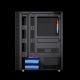 9. GEMBIRD FORNAX 2500 MIDI-TOWER CASE (1X USB 3.0, 2X USB 2.0, HD AUDIO, GLASS SIDE PANEL) BLACK