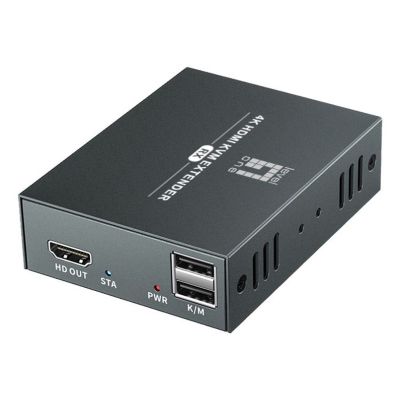 2. LevelOne HVE-8111 AV Extender AV Transmitter and Receiver Black