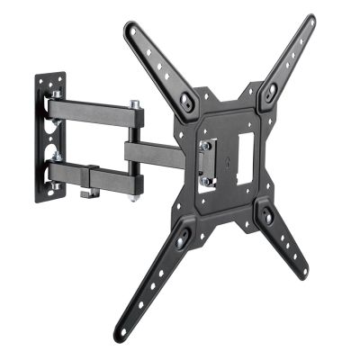 4. MACLEAN TV OR MONITOR MOUNT, UNIVERSAL, MAX VESA 400X400, 23-55", 30KG, BLACK MC-701N