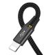 3. Baseus cable USB 4in1 2x Lightning / USB Type C / micro USB cable in nylon braid 3.5A 1.2m black (CA1T4-A01)