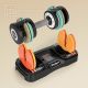 8. REBEL ACTIVE AUTOMATICALLY ADJUSTABLE CAST IRON DUMBBELLS, SET 2X10 KG, 1 KG STROKES RBA2335