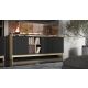3. PORTO 3D chest of drawers 190x38x77 oak/black