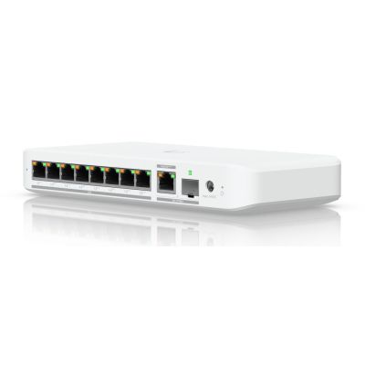 22. Switch Ubiquiti UniFi 9p PoE (PoE++: 8;) Managed Multigigabit/10G (USW-Flex-2.5G-8-PoE-EU)