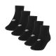 Men's socks 4F M480 5 pack deep black 4FWMM00USOCM480 20S