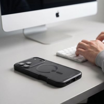 5. Tech-Protect Defense MagSafe Case for iPhone 17 Pro / 18 Pro - Matte Black