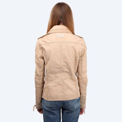 3. Wrangler Wmns Buffalo Leather Jacket W4003ZB29