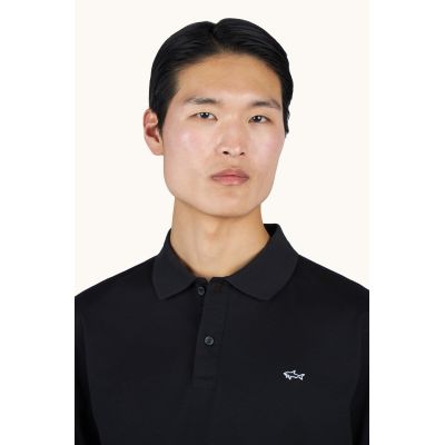 3. Paul&Shark men's cotton polo shirt black 99311003-11 - classic, elegant
