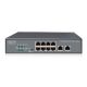 14. Unmanaged network switch 19" 8x RJ45 10/100 Mb/s, 2x FastEthernet uplink, PoE+ 120W budget