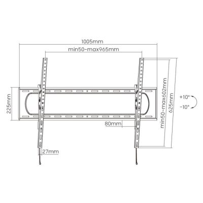 10. Equip 650339 TV Mount 3.05 m (120") Black