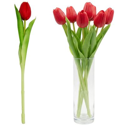 16. RED TULIP 31CM LIFE-LIKE SPRING DECORATION