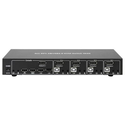 2. Techly IDATA DP-KVM4 KVM Switch Rack-Mountable Black