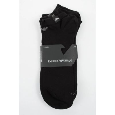 4. Emporio Armani Calza ankle socks cotton black comfortable 3-pack