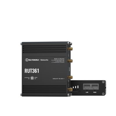 6. Teltonika Industrial 4G LTE Router RUT361 Cat 6 LTE, WiFi 4, 2x RJ45 100Mb/s, IP30